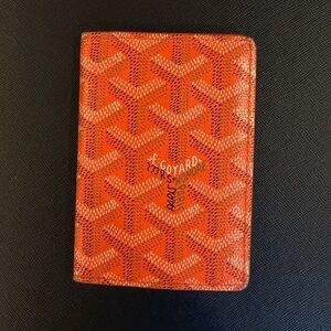 Goyard Saint Pierre Card Wallet In Orange